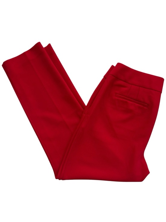 LOFT Pants - LOFT Red Women's Julie Trousers - Tailored light tapered Leg Sz: 6